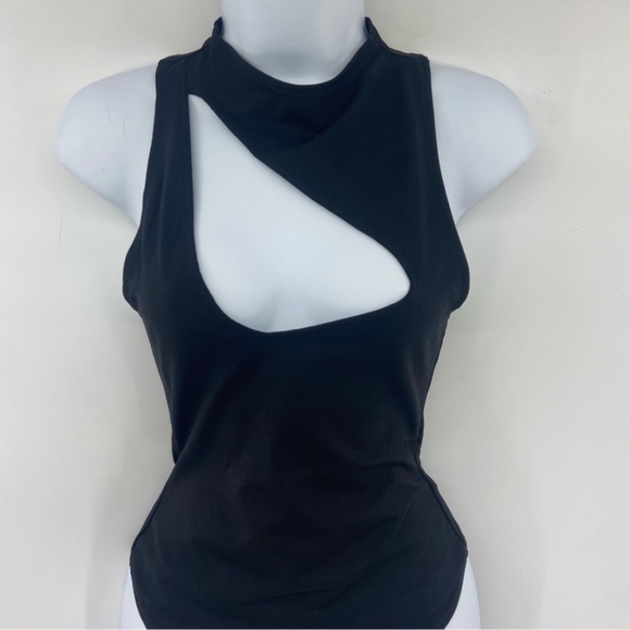 Free People Keep It Going Thong Cutout Bodysuit Black Size XS New with Tag - Picture 7 of 15